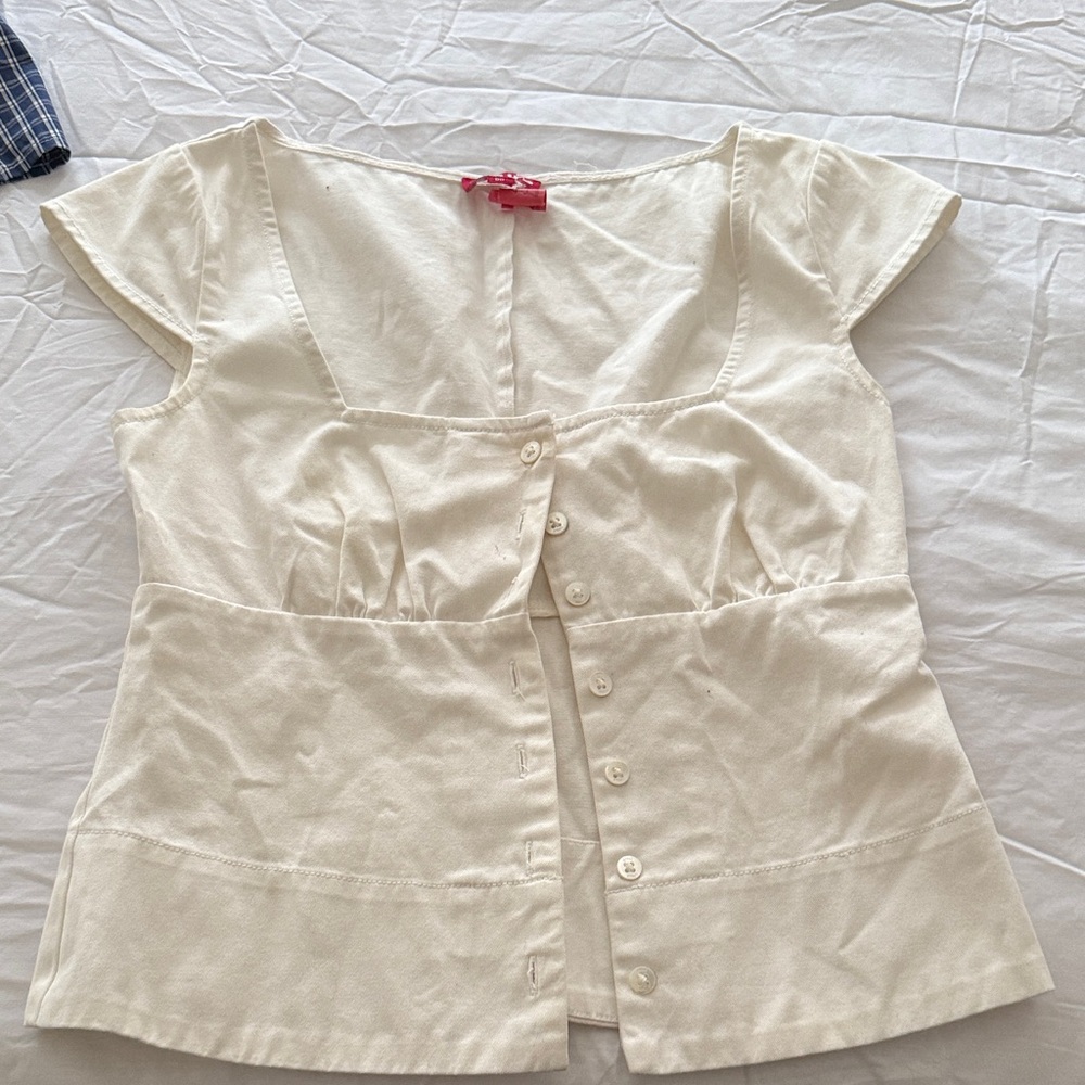 Staud Button Up Top